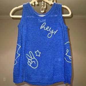 Justice Cold Shoulder Sweater